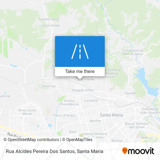 Rua Alcides Pereira Dos Santos map