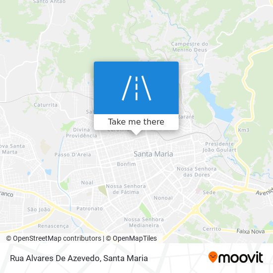 Mapa Rua Alvares De Azevedo