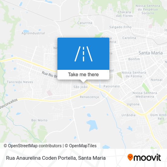 Rua Anaurelina Coden Portella map