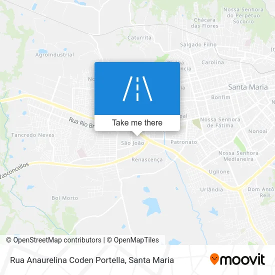 Rua Anaurelina Coden Portella map