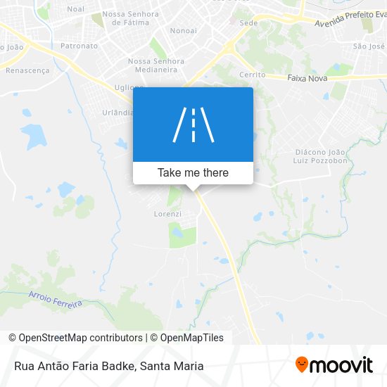 Rua Antão Faria Badke map