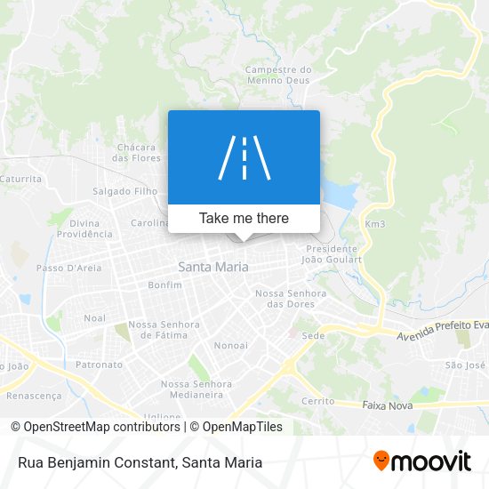 Rua Benjamin Constant map