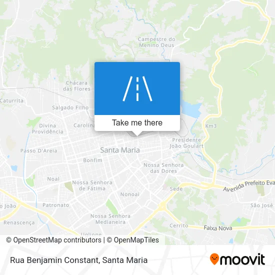 Rua Benjamin Constant map