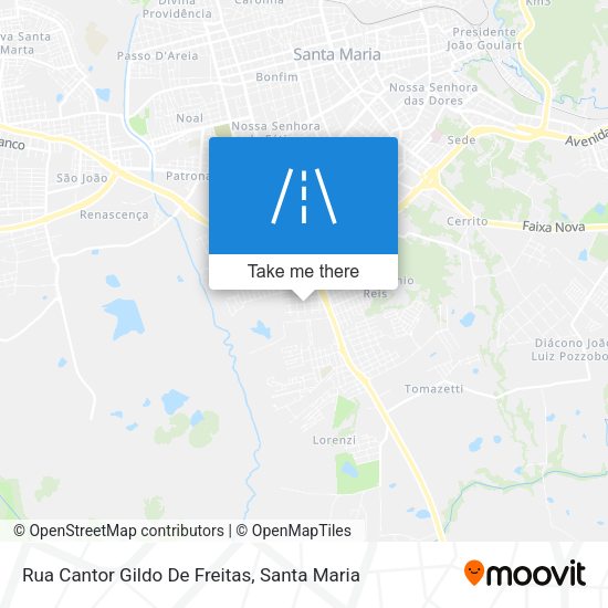 Rua Cantor Gildo De Freitas map