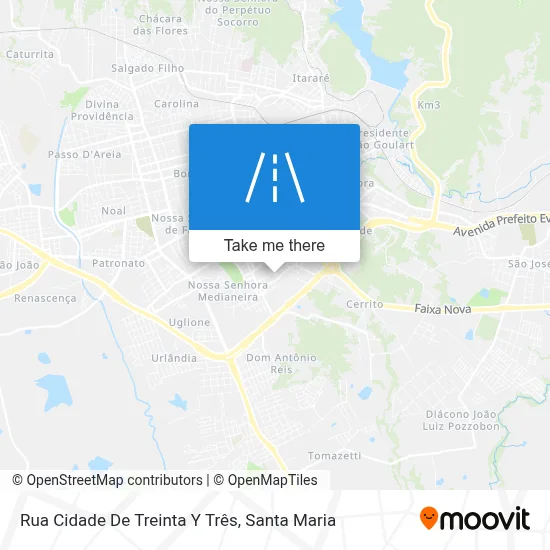 Rua Cidade De Treinta Y Três map
