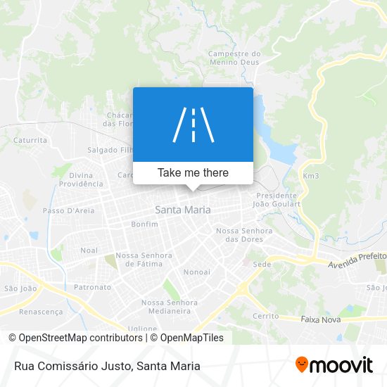 Rua Comissário Justo map