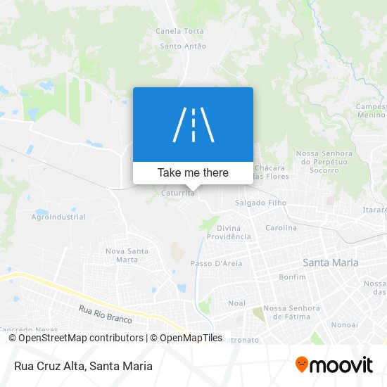 Mapa Rua Cruz Alta