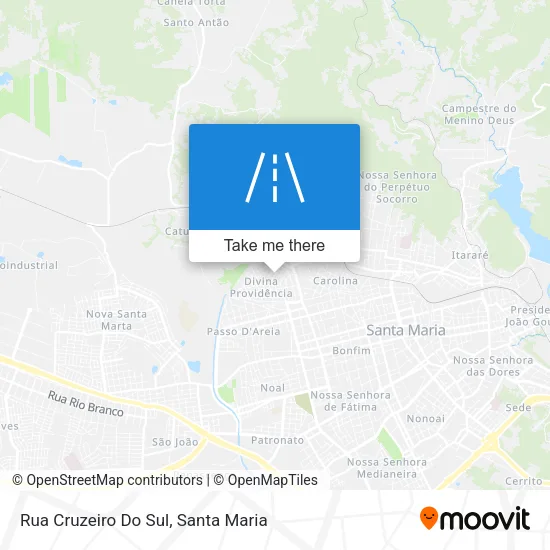 Rua Cruzeiro Do Sul map