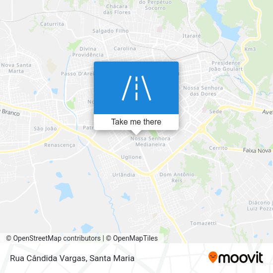 Rua Cândida Vargas map