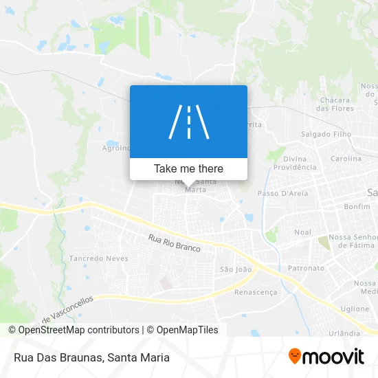 Rua Das Braunas map