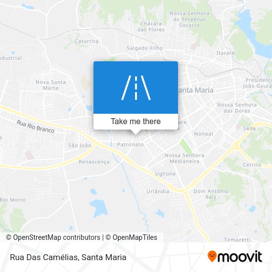 Rua Das Camélias map