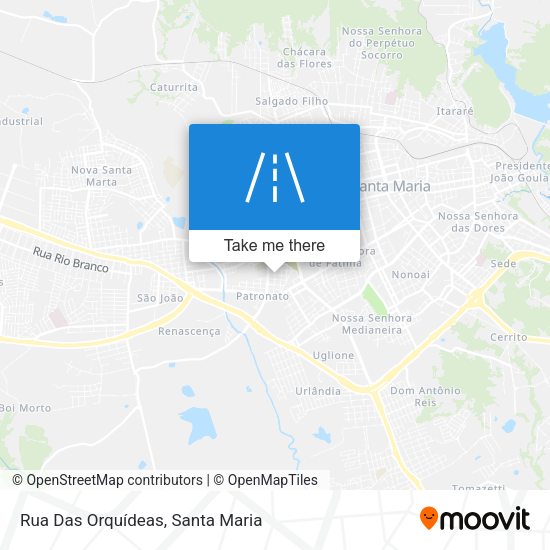 Rua Das Orquídeas map