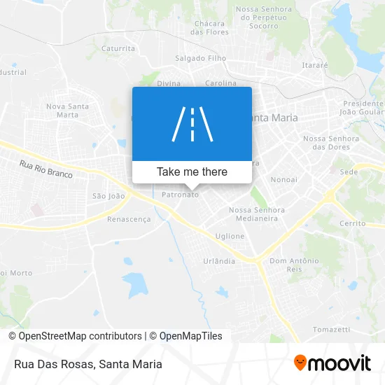 Rua Das Rosas map
