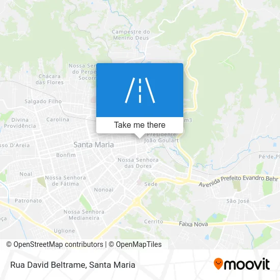 Rua David Beltrame map