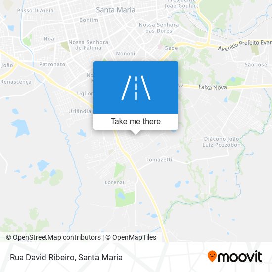 Mapa Rua David Ribeiro
