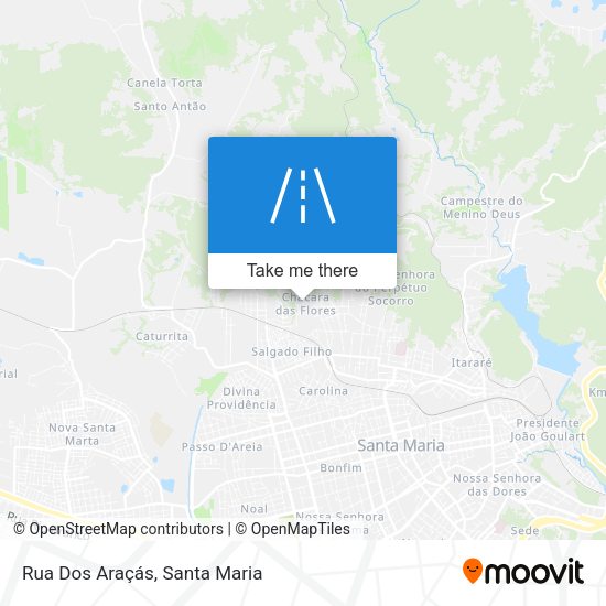 Rua Dos Araçás map