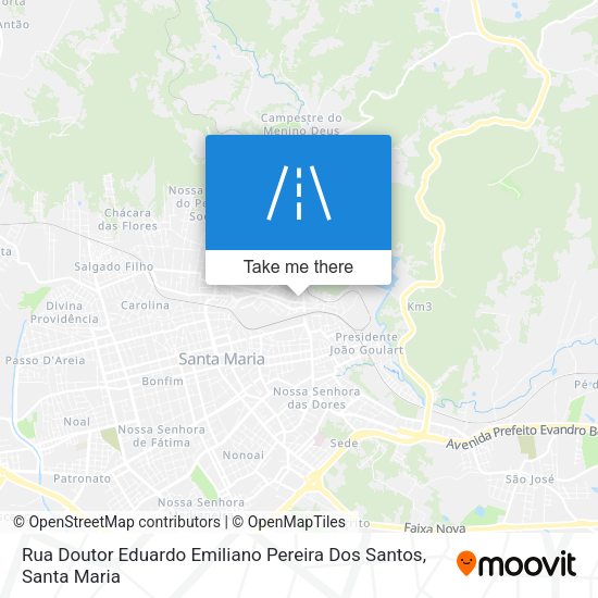 Rua Doutor Eduardo Emiliano Pereira Dos Santos map