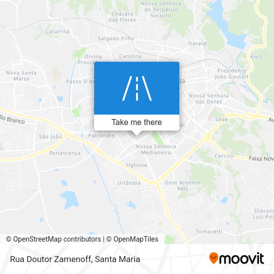 Rua Doutor Zamenoff map
