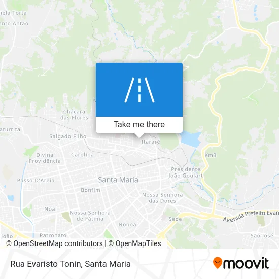 Rua Evaristo Tonin map