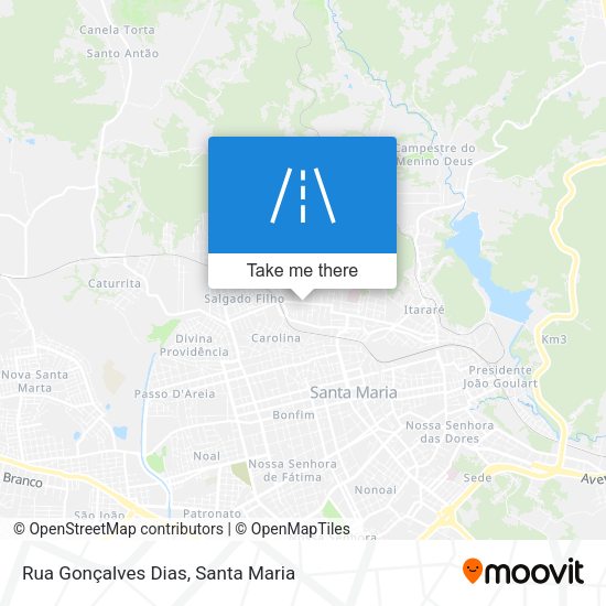 Rua Gonçalves Dias map