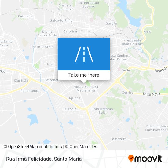 Rua Irmã Felicidade map