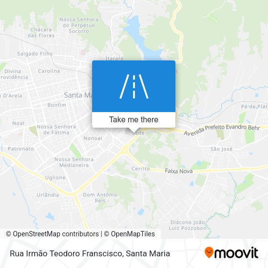 Rua Irmão Teodoro Franscisco map