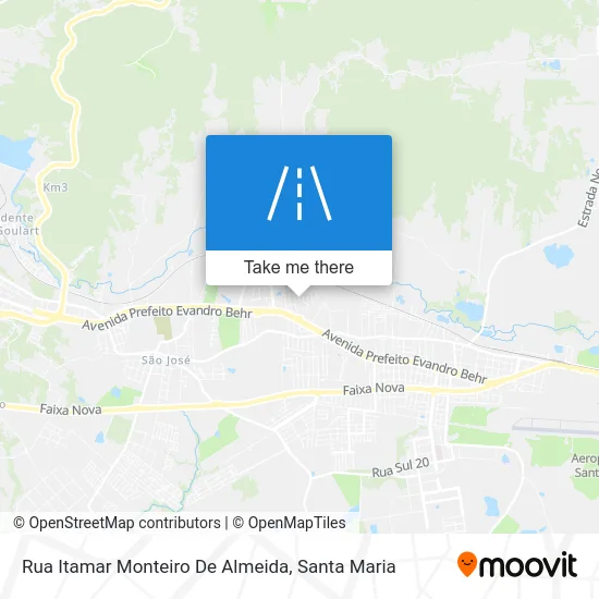 Rua Itamar Monteiro De Almeida map