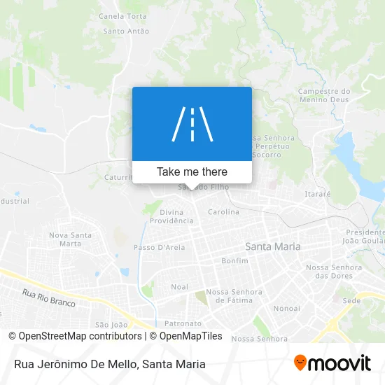 Rua Jerônimo De Mello map
