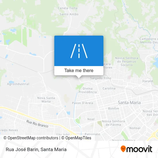 Rua José Barin map