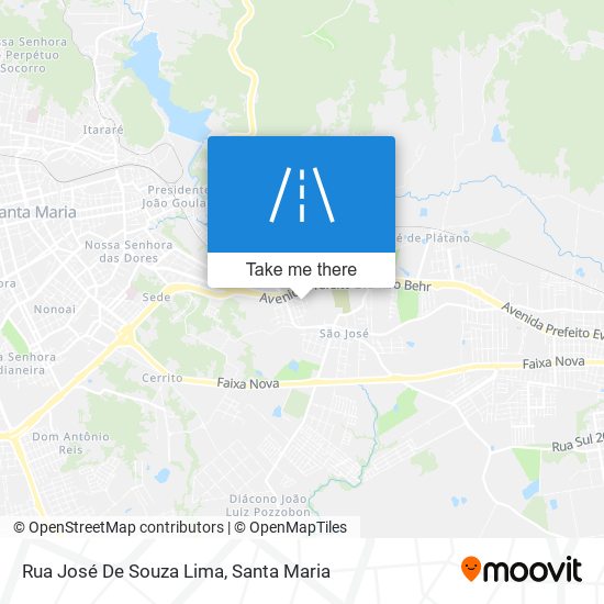 Rua José De Souza Lima map