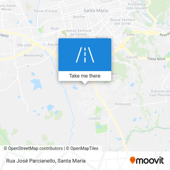 Rua José Parcianello map