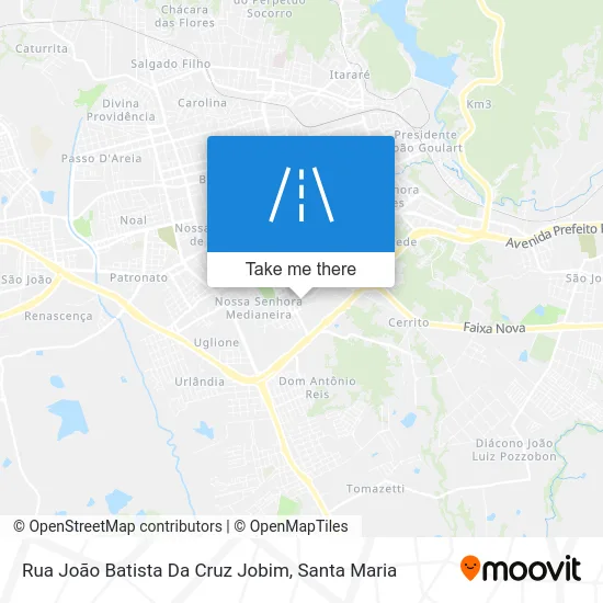 Rua João Batista Da Cruz Jobim map