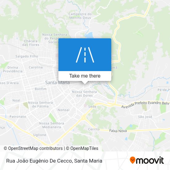 Rua João Eugênio De Cecco map