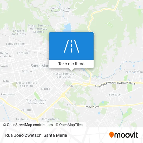 Rua João Zwetsch map