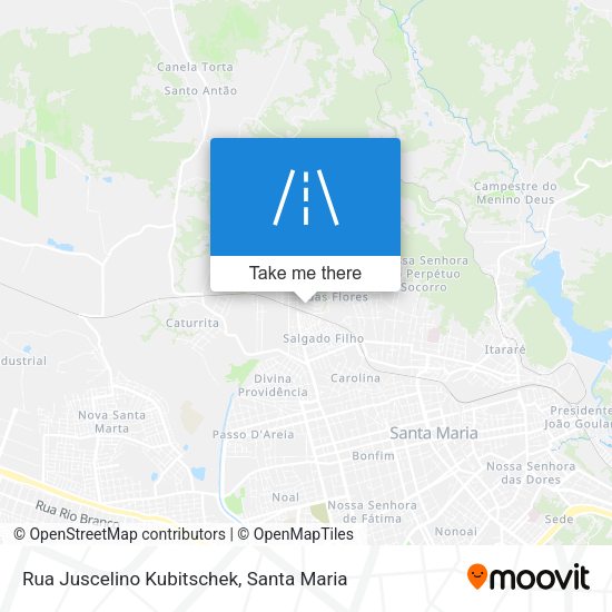 Rua Juscelino Kubitschek map