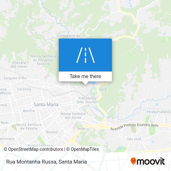 Rua Montanha Russa map