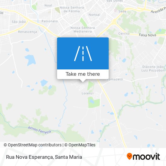 Rua Nova Esperança map