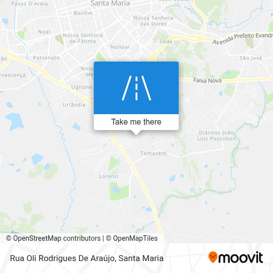 Rua Oli Rodrigues De Araújo map