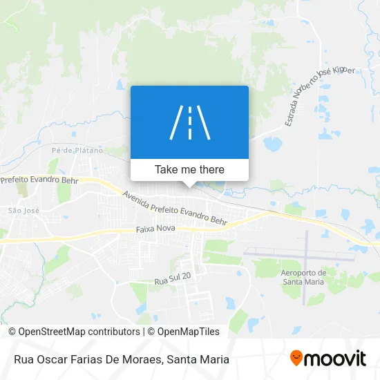 Rua Oscar Farias De Moraes map
