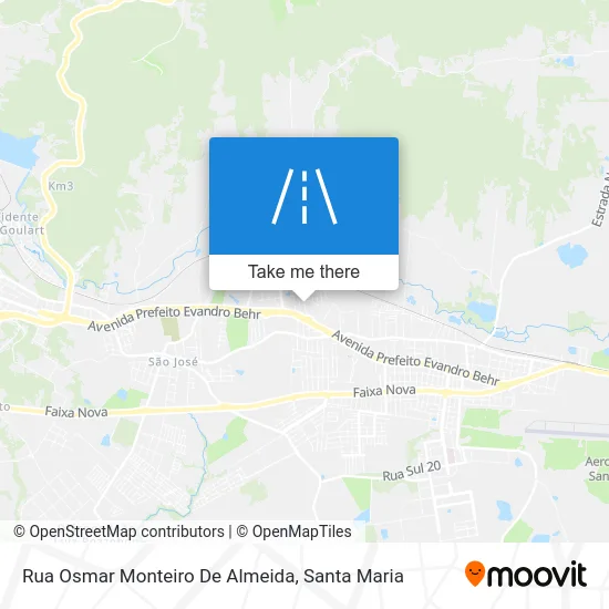 Rua Osmar Monteiro De Almeida map