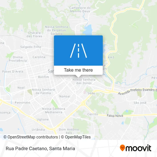 Rua Padre Caetano map