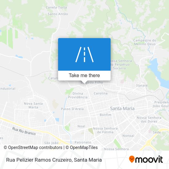 Rua Pelizier Ramos Cruzeiro map