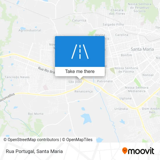 Rua Portugal map