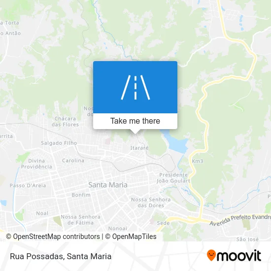 Rua Possadas map