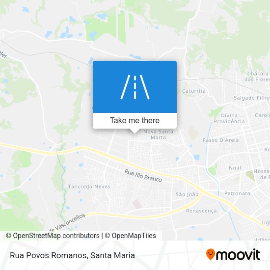 Rua Povos Romanos map