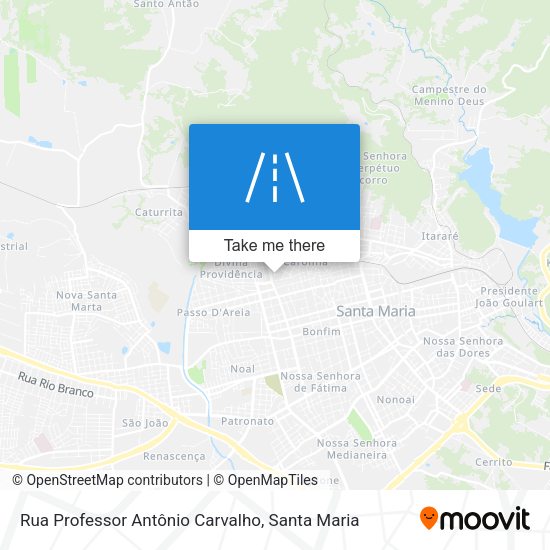 Rua Professor Antônio Carvalho map