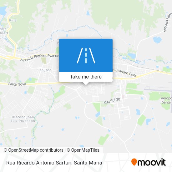 Rua Ricardo Antônio Sarturi map