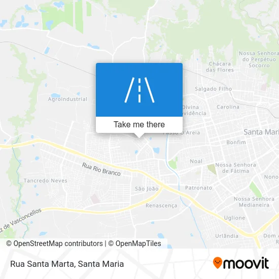 Rua Santa Marta map