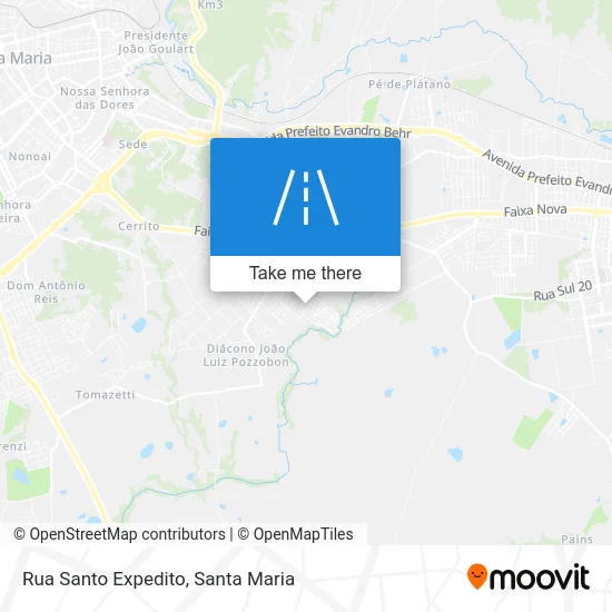 Rua Santo Expedito map