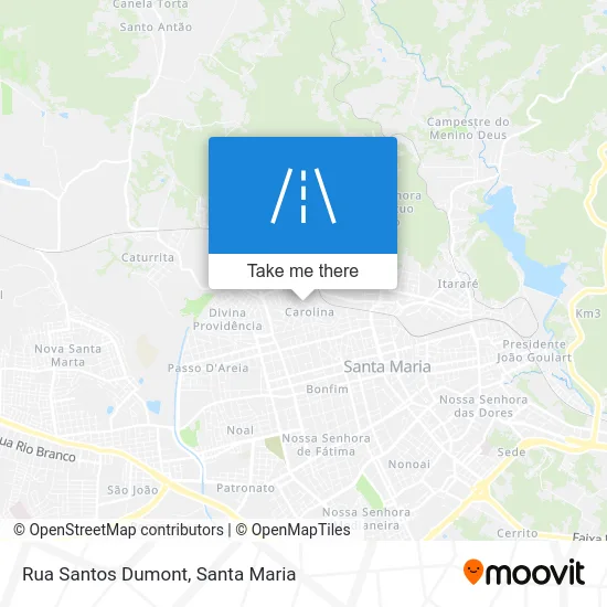 Rua Santos Dumont map